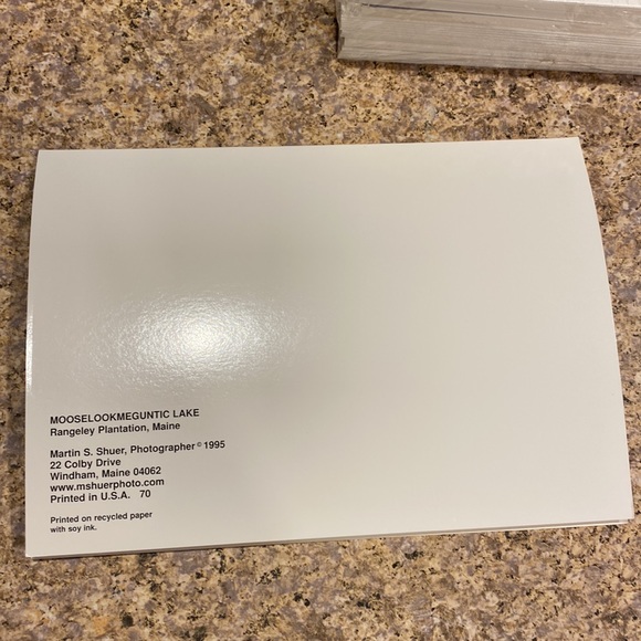 Mooselookmeguntic Lake Blank Note Cards Martin S. Shuer Photographer Maine - Picture 15 of 17